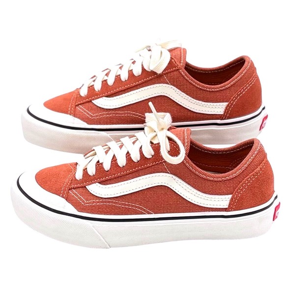 Vans Shoes - Vans Style 36 Burnt Orange Rust Canvas Suede UltraCush Sneakers Womens 6 Men 4.5